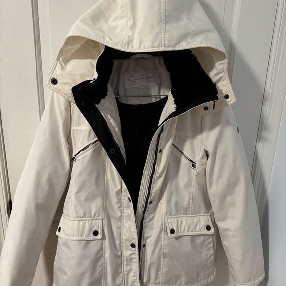 Jessica Simpson Warm Stylish Winter Jacket in size L. Zipper & snap closure. EUC - Picture 3 of 8